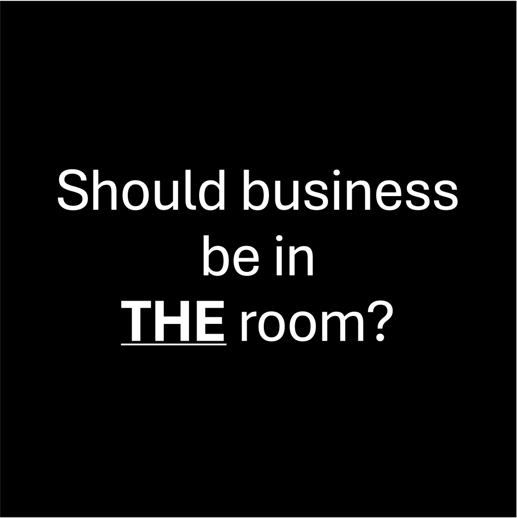 A room vs THE room: engaging business with sustainability
